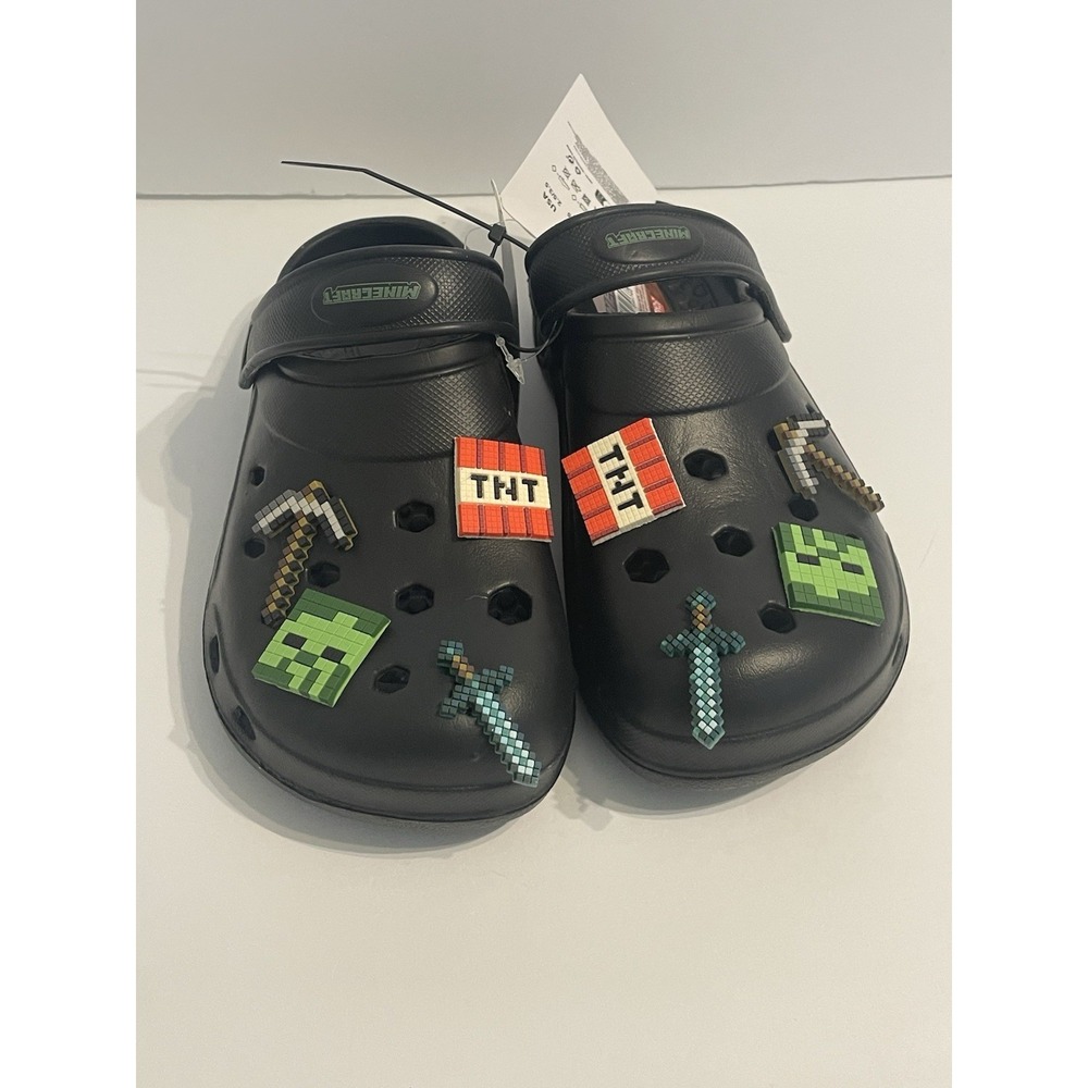 Minecraft Childrens Clogs Kids Sz 2.5/3.5 Comfort Sandals - NEW!